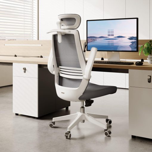 M76A Ergonomic Office Chair with Headrest - Image 3