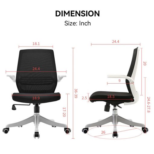 M76  C-curved Stylish Compact Chair for Office Meeting - Image 15